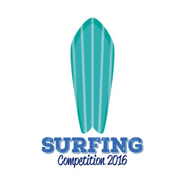 İzole Surfboard illüstrasyon