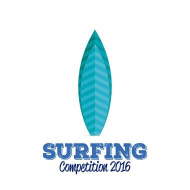 İzole Surfboard illüstrasyon