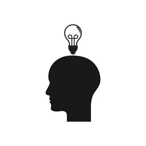 Lightbulb idea illustration — Stock Vector