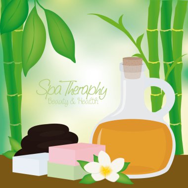 Renkli Spa illüstrasyon