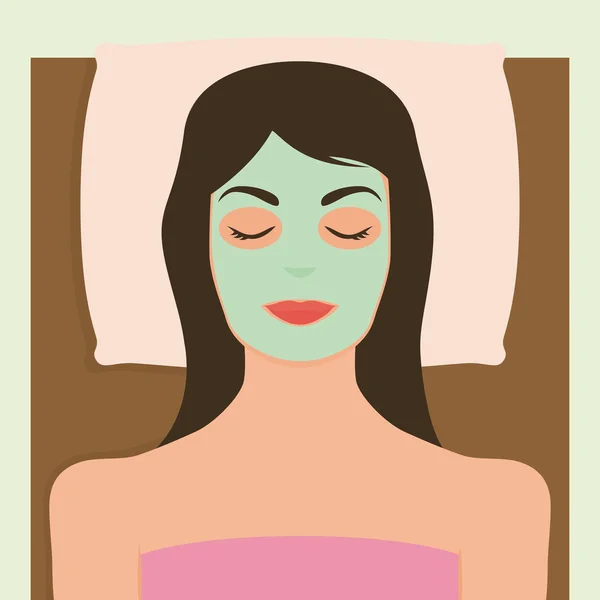 Ilustración de spa de colores — Vector de stock