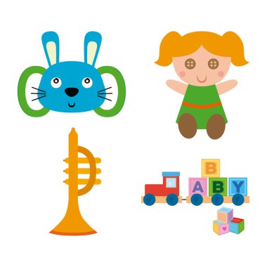 İzole oyuncak illüstrasyon