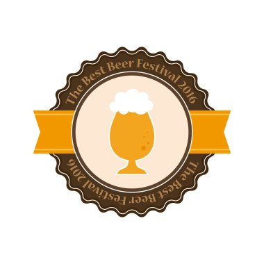 bira etiket illüstrasyon