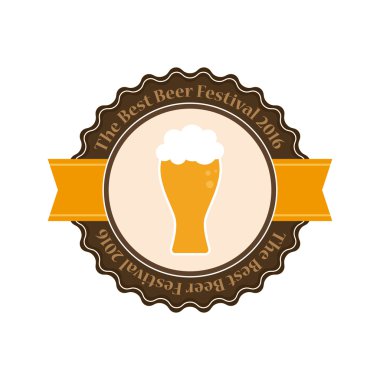 bira etiket illüstrasyon