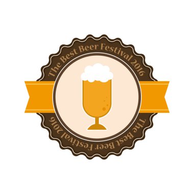 bira etiket illüstrasyon