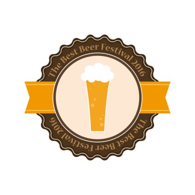 bira etiket illüstrasyon