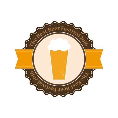 bira etiket illüstrasyon