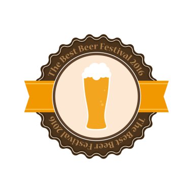 bira etiket illüstrasyon