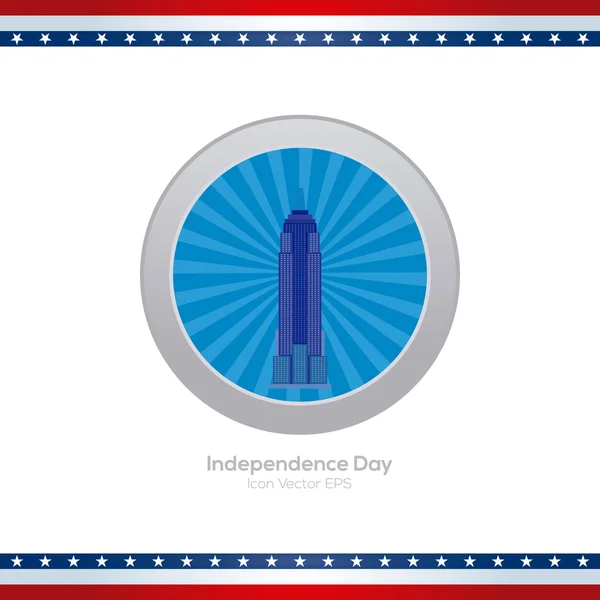 Glücklicher Unabhängigkeitstag — Stockvektor