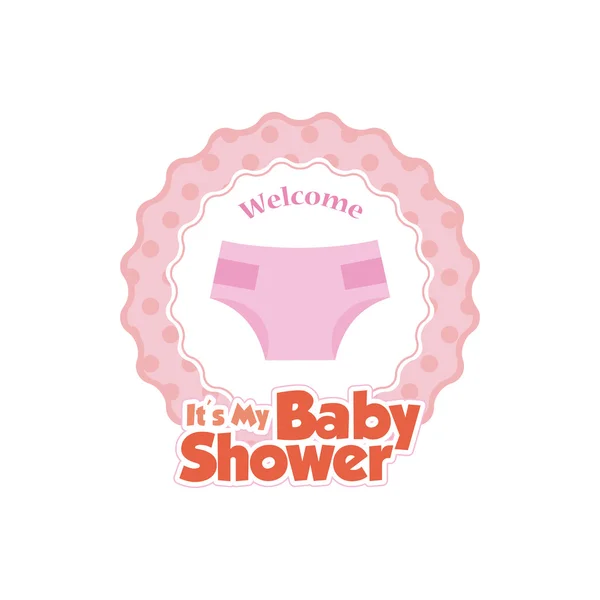 Baby shower illustration — Stock Vector