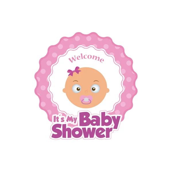 Baby shower illustration — Stock Vector