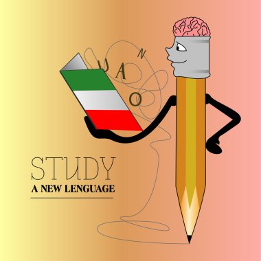 Dil illüstrasyon öğrenin