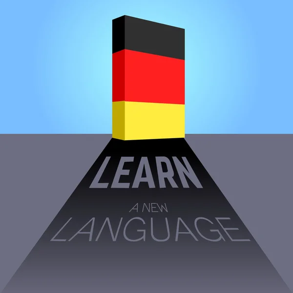 Illustratie van de taal leren — Stockvector
