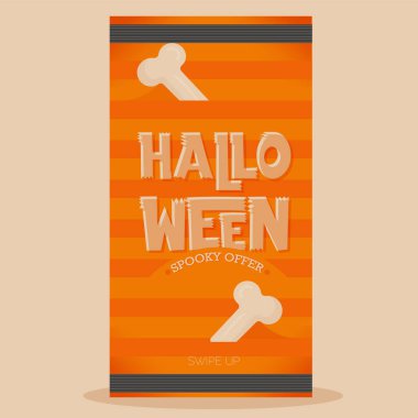 Cadılar Bayramı indirim posteri