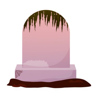 İzole edilmiş mezar taşı simgesi