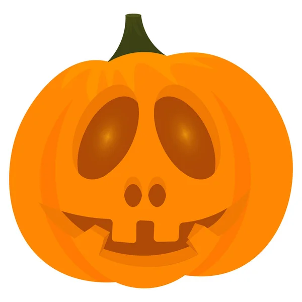 Enge Halloween pompoen — Stockvector