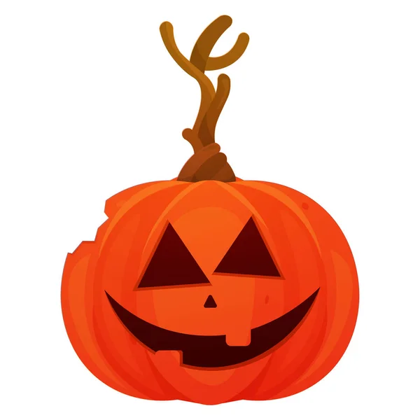 Effrayante citrouille d'Halloween — Image vectorielle