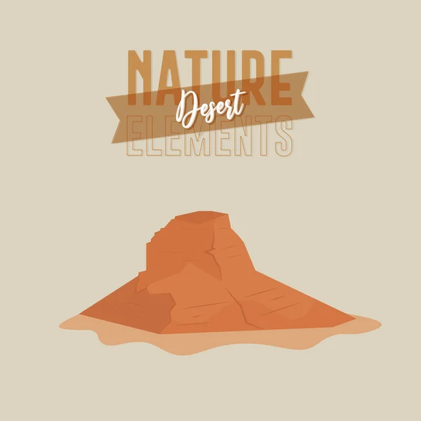 Horská přírodní poušť — Stockový vektor