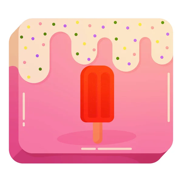 Paleta de helados aislados dulce — Archivo Imágenes Vectoriales