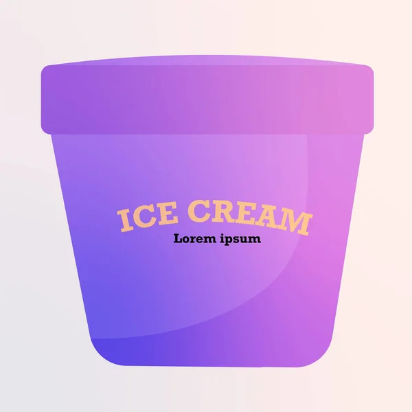 Изолированное мороженое сладкое — стоковый вектор