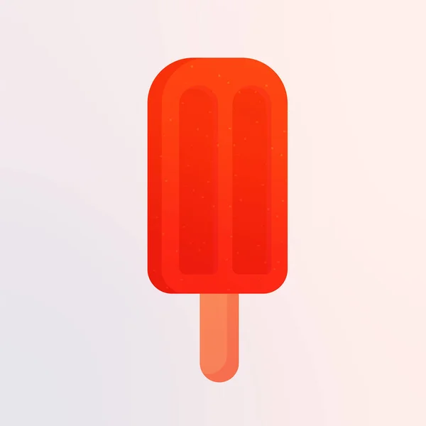 Isolierte Eis rote Palette süß — Stockvektor