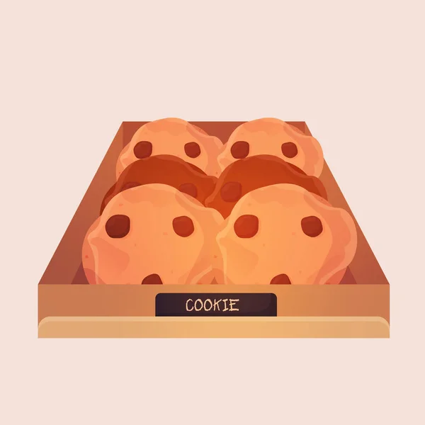 Boîte à biscuits isolée — Image vectorielle