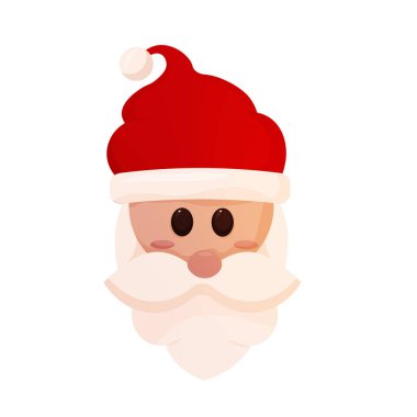 İzole edilmiş Noel Baba simgesi