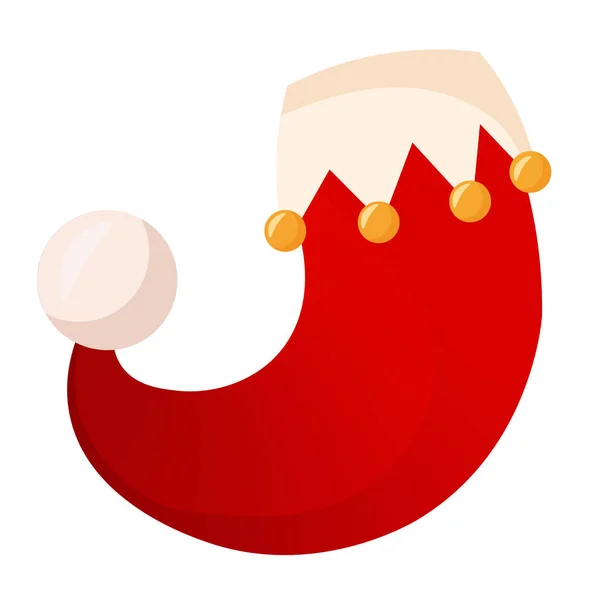 Izolowana bożonarodzeniowa ikona buta — Wektor stockowy