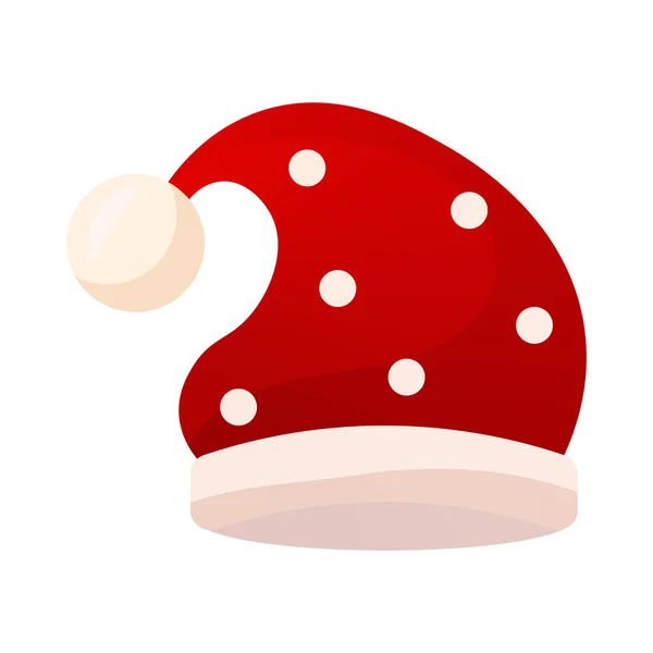 Icono de Navidad sombrero aislado — Vector de stock