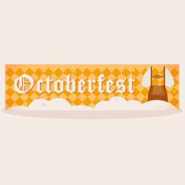 İzole edilmiş Ekim Festivali Sarı Sancak