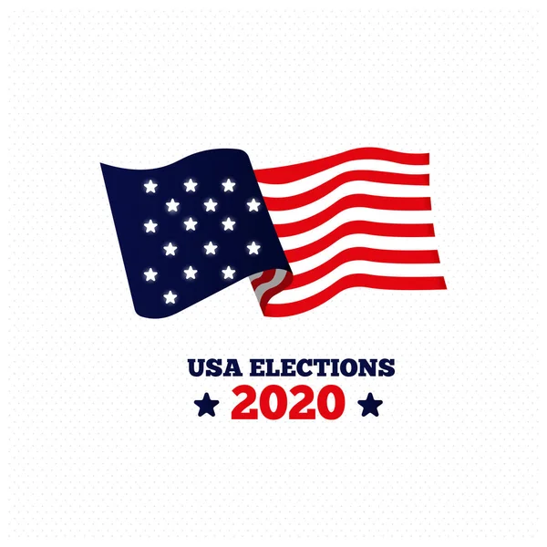 Flagge am Wahltag in den USA — Stockvektor