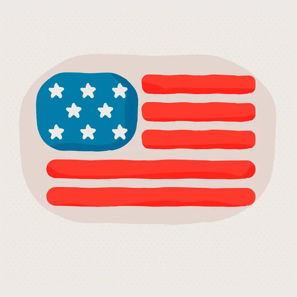Giorno delle elezioni USA bandiera — Vettoriale Stock
