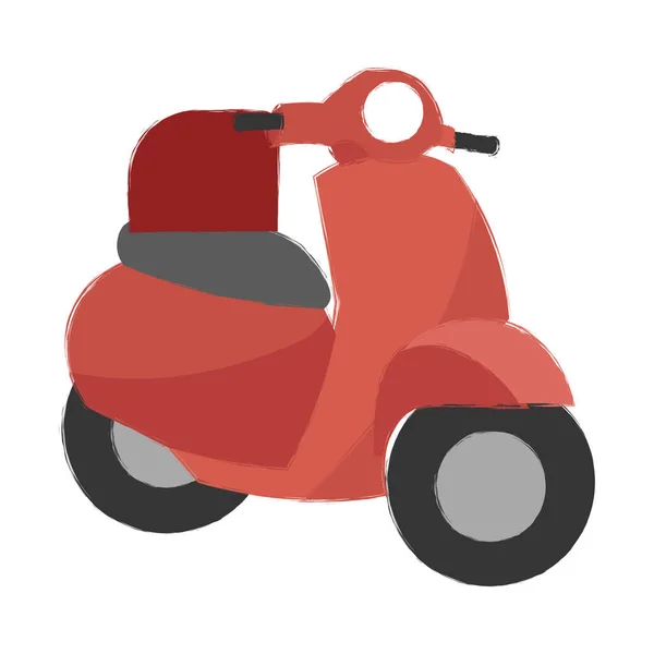Motociclo isolato e-commerce — Vettoriale Stock
