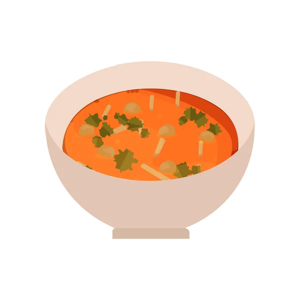 Isolierte Suppe — Stockvektor