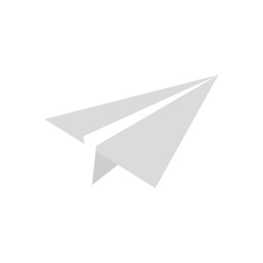 İzole uçak kağıdı. Okula geri dön.