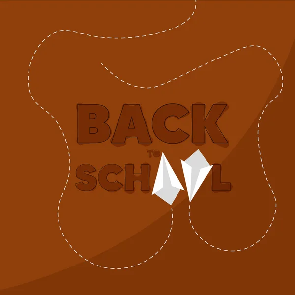 Retour à l'école Brown — Image vectorielle