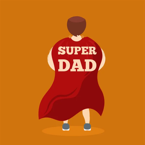 Super Papa Glücklicher Vatertag — Stockvektor