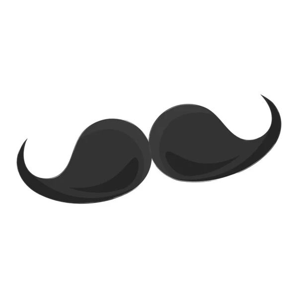 Mostache aislado papá — Vector de stock