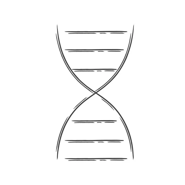 Desenho de medicamentos de ADN isolados — Vetor de Stock