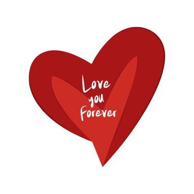 İzole edilmiş kırmızı aşk kalbi.