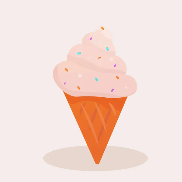 Color de helado aislado — Vector de stock