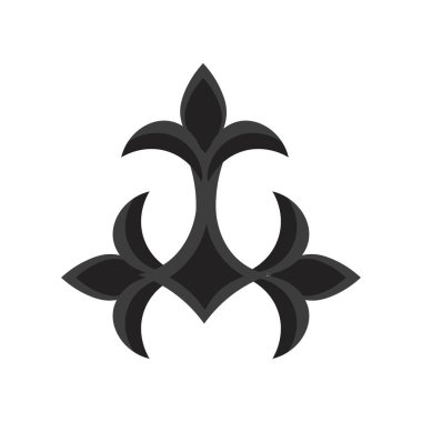 İzole Fleur de Lis Üç