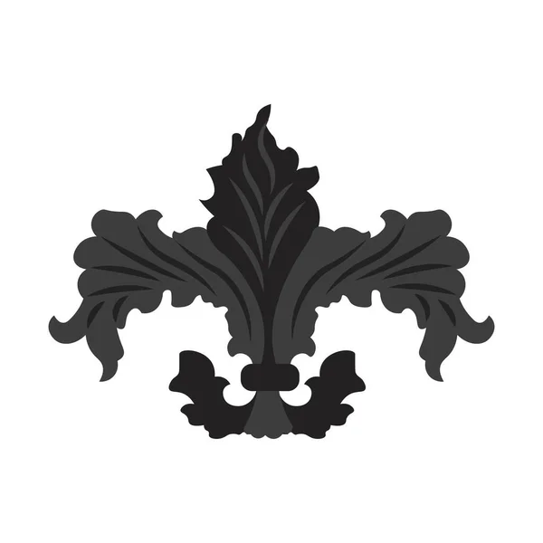 Isolerad fleur de lis antique — Stock vektor