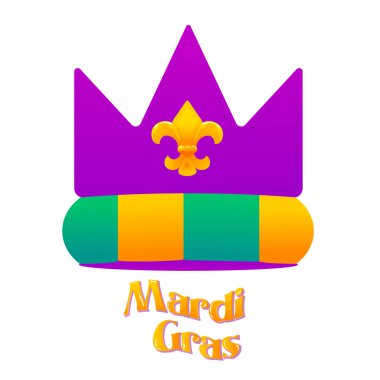 İzole edilmiş bayrak Mardi çimeni