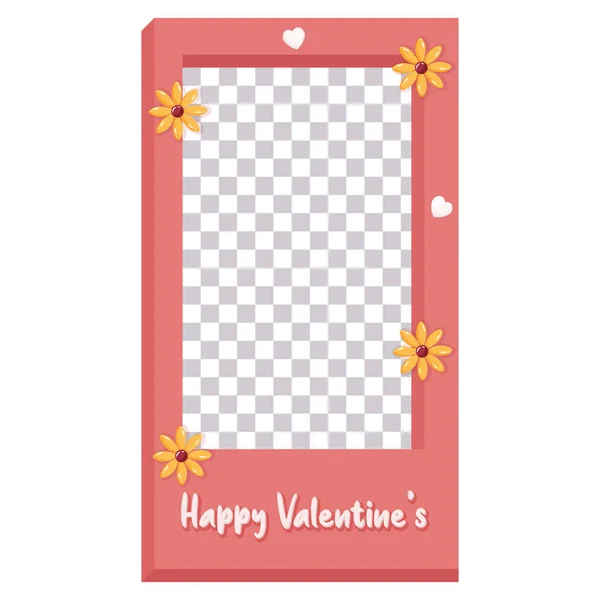 Izolált Valentin napi kép rózsaszín — Stock Vector