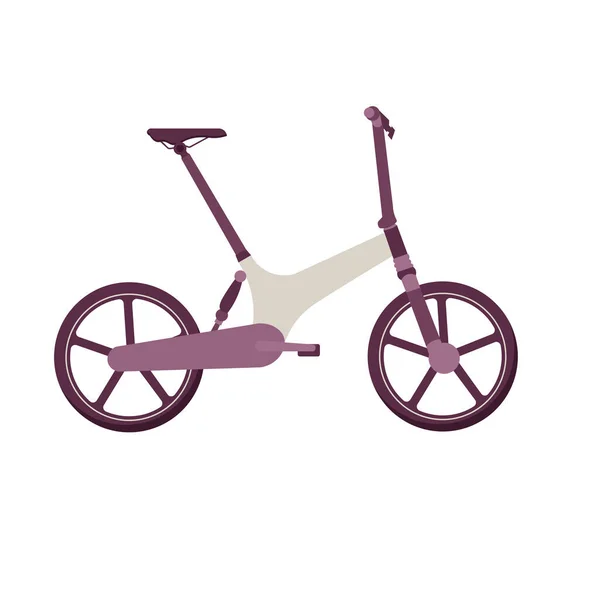 Isolato bambino bicicletta — Vettoriale Stock