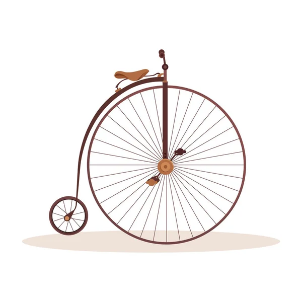 Vélo isolé vieux — Image vectorielle