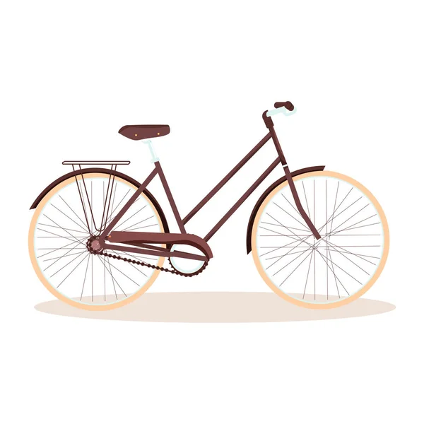 İzole bisiklet klasiği — Stok Vektör