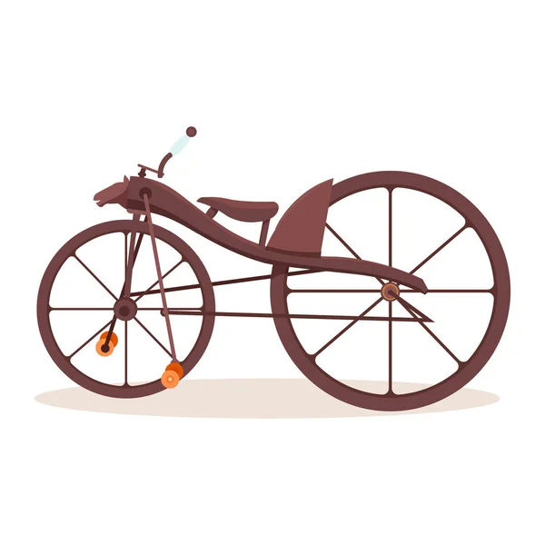 Bicicletta isolata rara — Vettoriale Stock