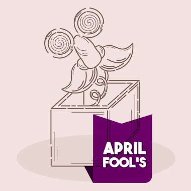 İzole edilmiş kutu surat çizgisi